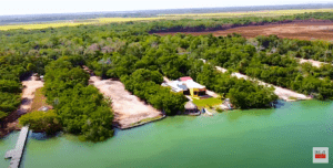 Stunning Lagoonfront House on 1 Acre 4 mile lagoon corozal ditrict house for sale real estate qrp corozal retirement waterfront