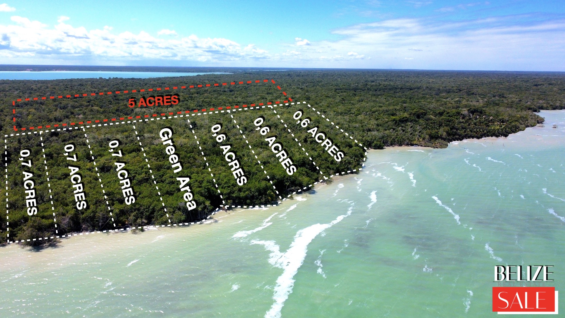 5 Acres Property oceanfront Cerros Peninsula next to mayan temple retreat