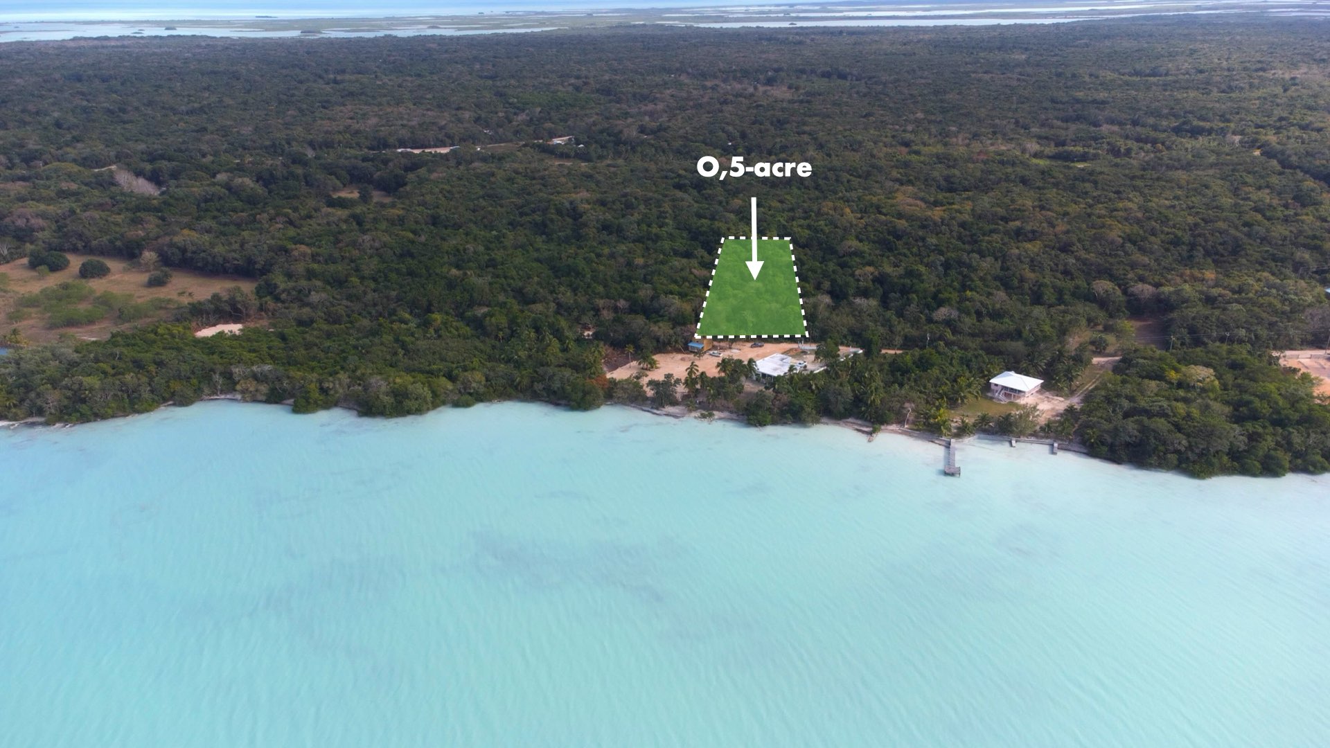Seaview Property, 0.5 Acre. Sarteneja, Belize, sarteneha, lot fot sale